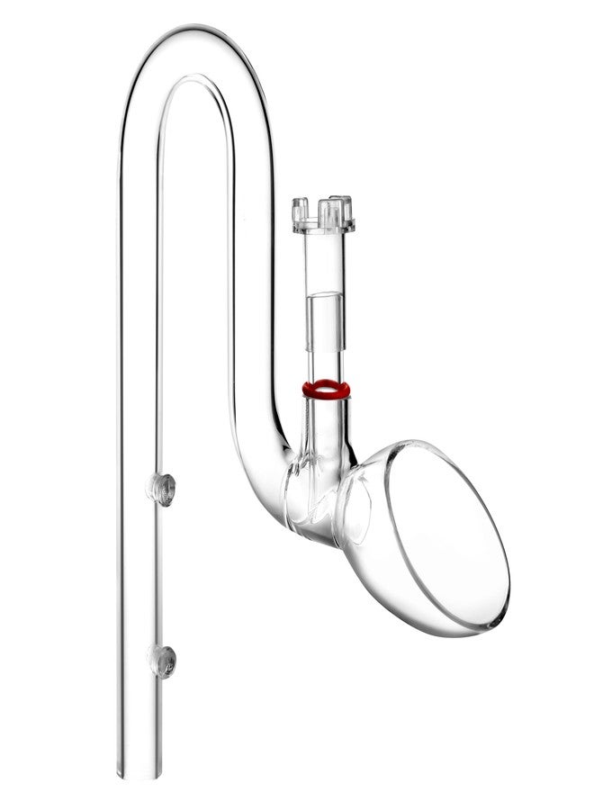 JARDLI Glass Lily Pipe Outflow with Surface Skimmer for Planted Tank Aquarium (17mm for 16/22mm (5/8'' i.d.) tubing) - Image 2